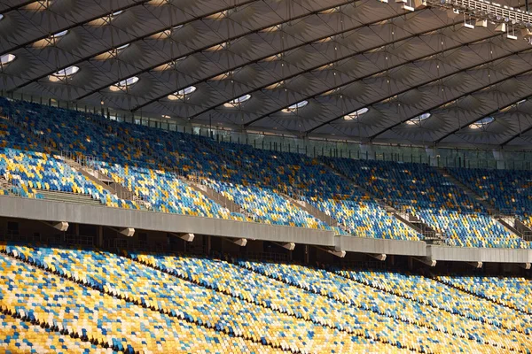 Football Soccer Stadium Row Seats Chairs Football Stadium — Φωτογραφία Αρχείου