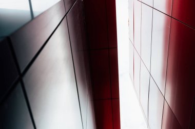 Soyut mimari metal elementleri. Modern geometrik desen. Mimari mühendislik yapısı