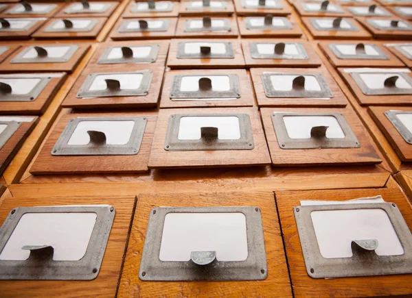 Library drawers — Stock Photo, Image