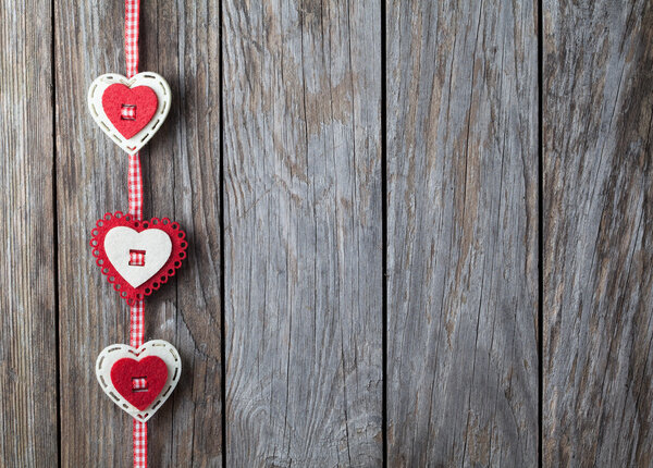 Christmas heart shaped decoration