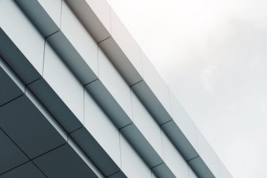 Gökdelenin geniş açı cam dış lastik