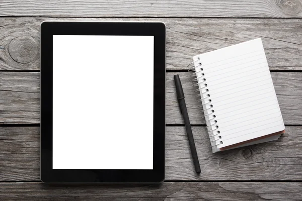 Digital tablet on the table — Stock Photo, Image