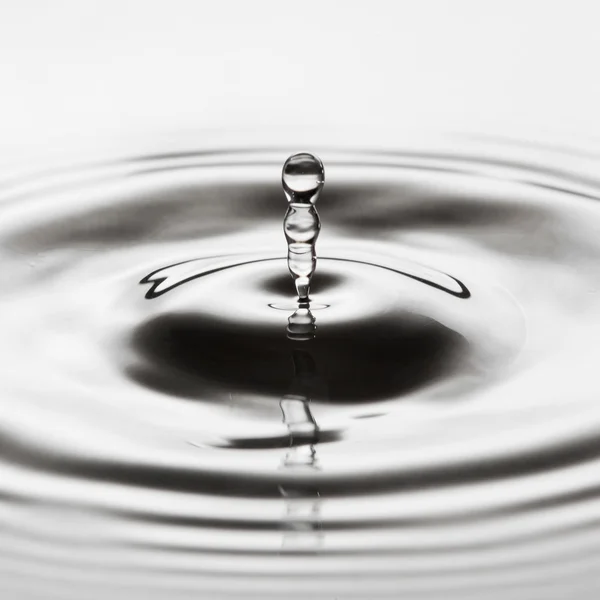 Water drop falling into water — Stock Photo, Image