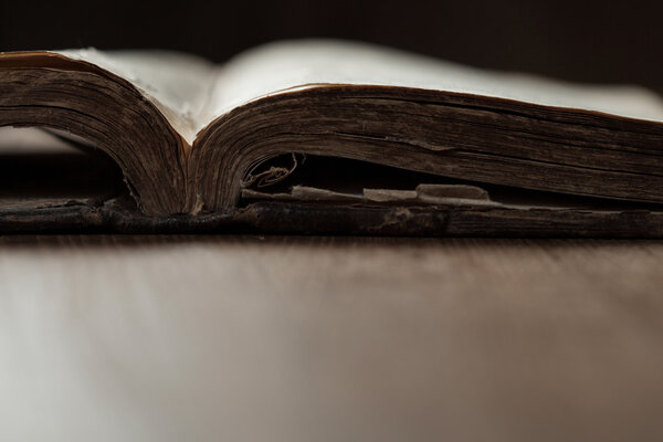 Holy Bible on wooden background