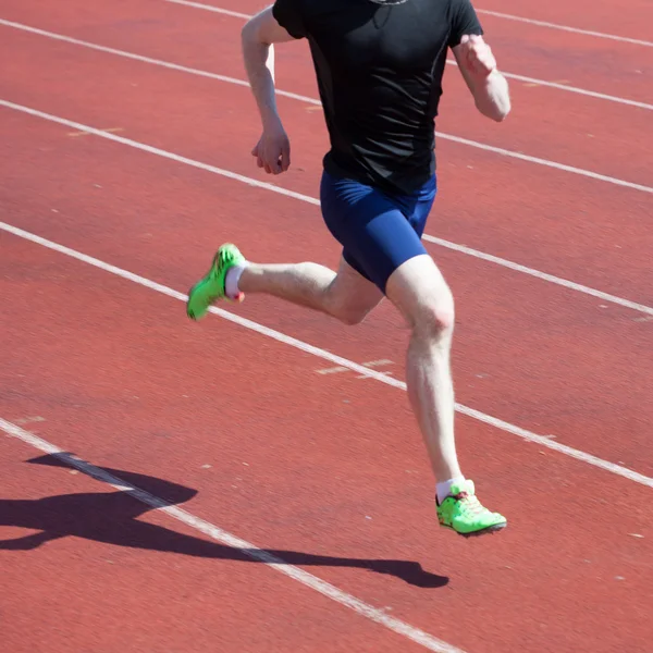 Runner in motion blur — Stock Photo, Image