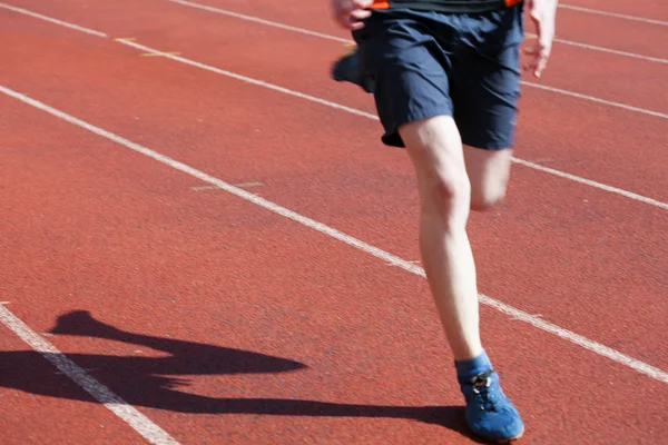 Runner in motion blur — Stock Photo, Image