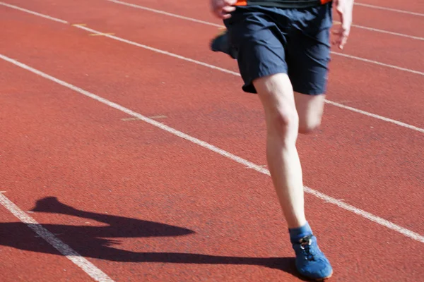 Runner in bewegingsonscherpte — Stockfoto