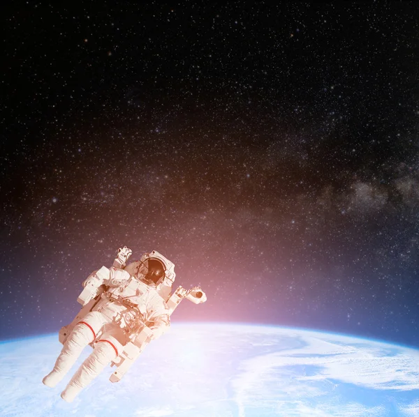 Astronaut spaceman in space — Stock Photo, Image