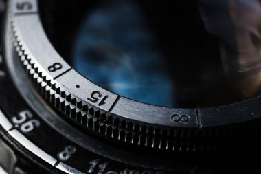 eski retro film kamera objektifi