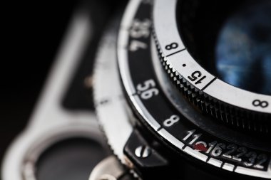 eski retro film kamera objektifi