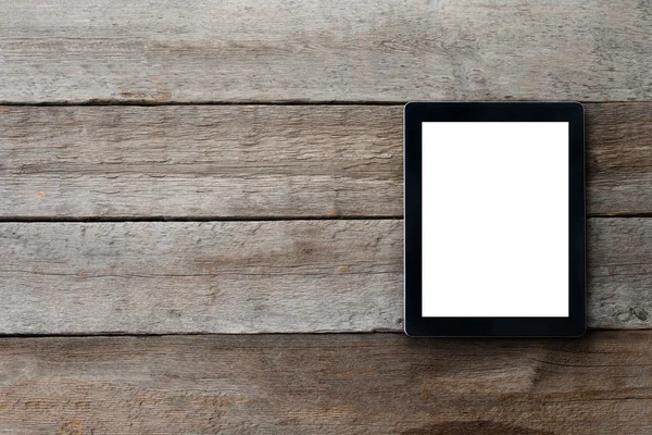 Tablet digital pada tabel dengan layar yang terisolasi — Stok Gambar Tablet digital pada tabel dengan layar yang terisolasi Stok Foto Bebas Royalti