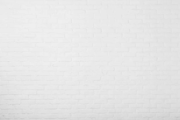 Aged paint white brick wall background — Stock Photo, Image