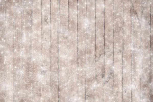 Old wood texture with snow flakes — Stock Photo, Image