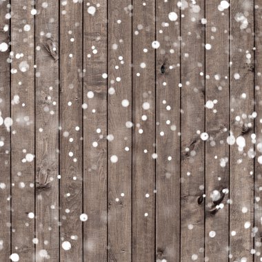 ahşap tahta kar pul ile. Noel arka plan