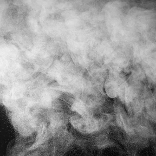 Smoke and Fog on Black Background — Stock Photo, Image