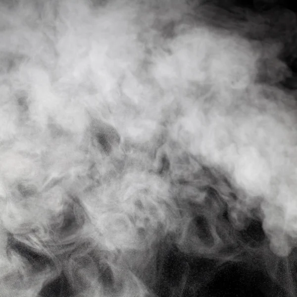 Smoke and Fog on Black Background — Stock Photo, Image