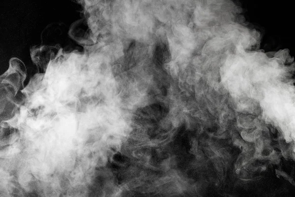 Smoke and Fog on Black Background — Stock Photo, Image