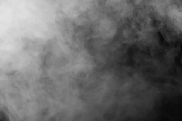 Smoke and Fog on Black Background — Stock Photo, Image