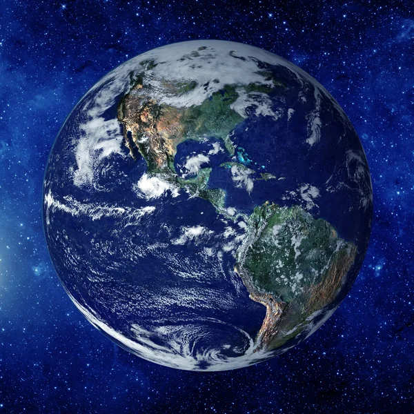 Planète Terre de l'espace. Certains éléments de cette image fournissent — Photo
