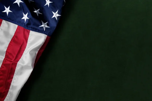 Flagge der USA auf sauberem Hintergrund mit Platz für Text — Stockfoto