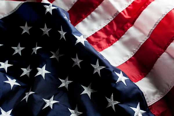 Bandeira dos EUA em fundo limpo com espaço para texto — Fotografia de Stock