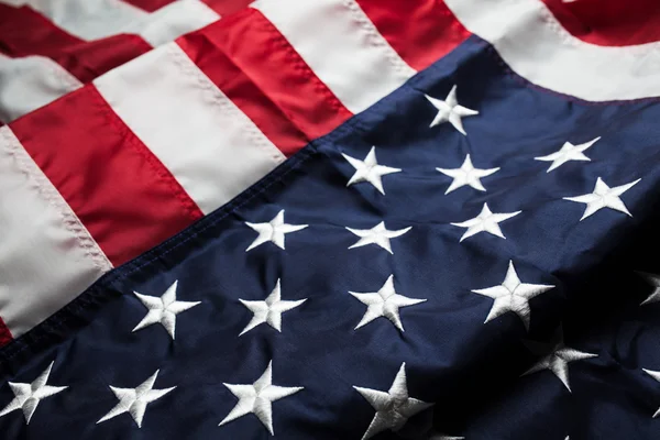 Flaga Usa na czyste tło z miejsca dla tekstu — Zdjęcie stockowe