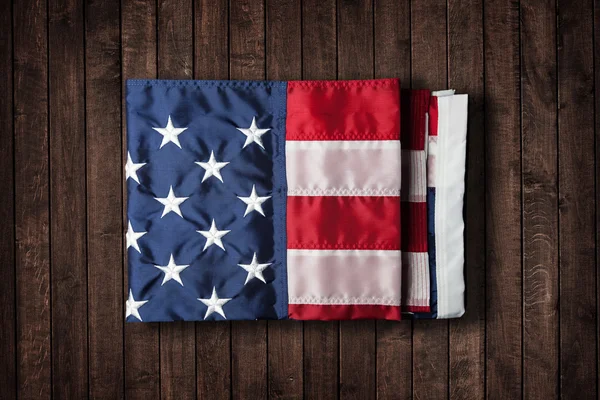 Flagge der USA auf sauberem Hintergrund mit Platz für Text — Stockfoto