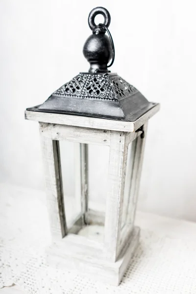 Metall candle lantern — Stockfoto