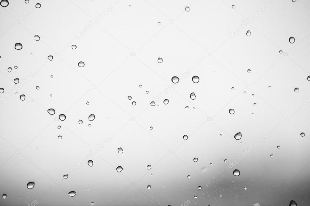 rain on the window glass