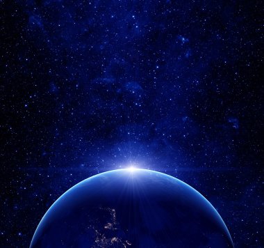 Dünya gezegeni. Bu görüntünün unsurları Nasa tarafından desteklenmektedir.