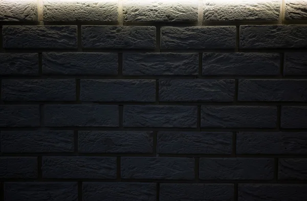 背景の黒レンガの壁 — ストック写真