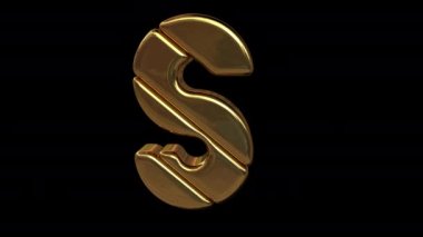 Altın harfli. Yüksek kalite 4K görüntü.