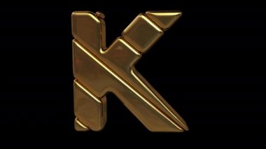 Altın harfli. Yüksek kalite 4K görüntü.
