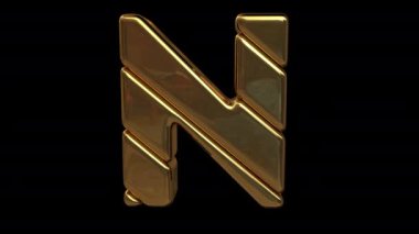 Altın harfli. Yüksek kalite 4K görüntü.