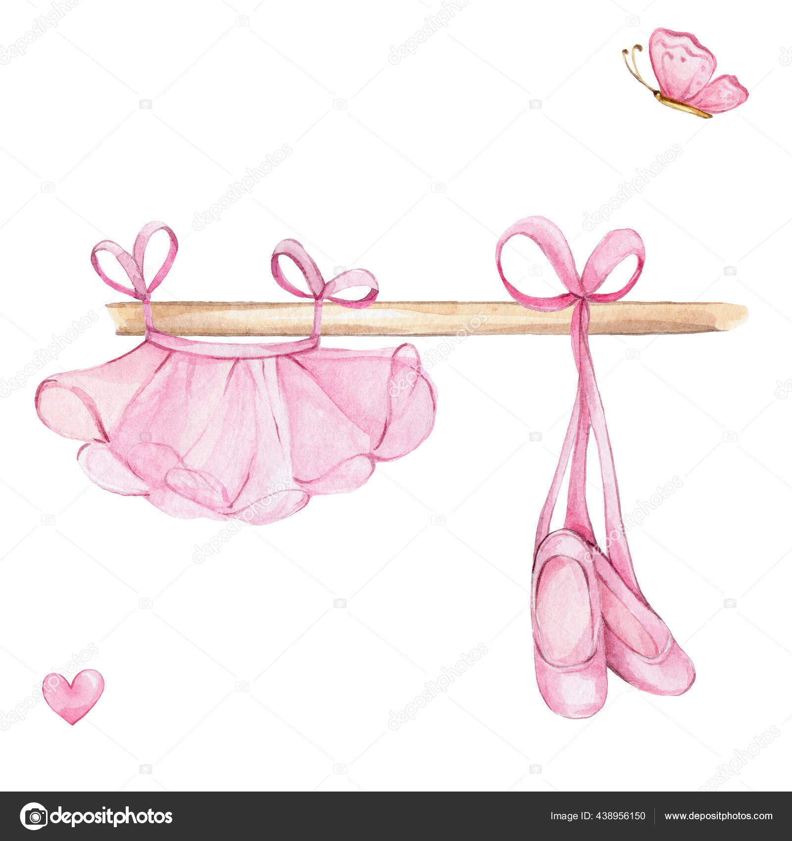 Hanging Ballet Shoes Clip Art
