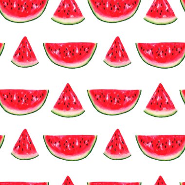 Suluboya kusursuz desen. Kumaş ve tekstil tasarımı için resim, duvar kağıdı, ambalaj, gıda tasarımı, dekorasyon.