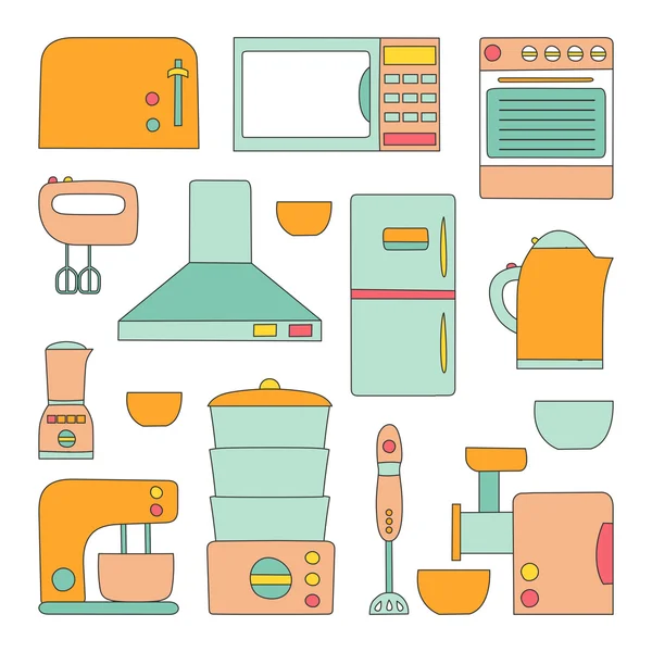 Vector kitchen appliances icon — ストックベクタ