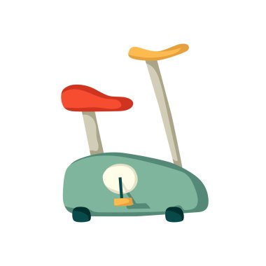 Vektör karikatür egzersiz bisikleti