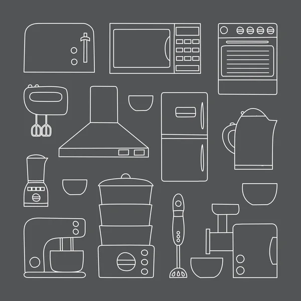 Vector kitchen appliances icon — Διανυσματικό Αρχείο