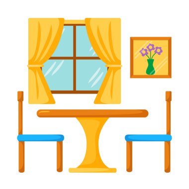 Yemek odası iç. Yemek Masası sandalye ile