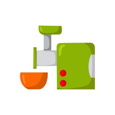 Vektör karikatür mutfak kıyma makinesi