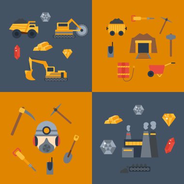 Vektör çizim ile madenciliği kutsal kişilerin resmi