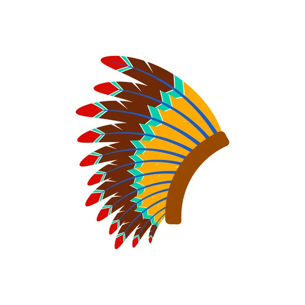 Vector nativo americano sombrero — Vector de stock