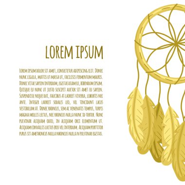 Eşarplı yerli Amerikan çizgi film dreamcatcher