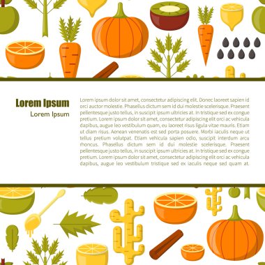 Vektör Detoks smoothies malzemeler karikatür