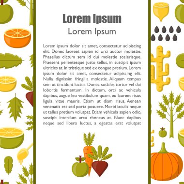 Vektör Detoks smoothies malzemeler karikatür