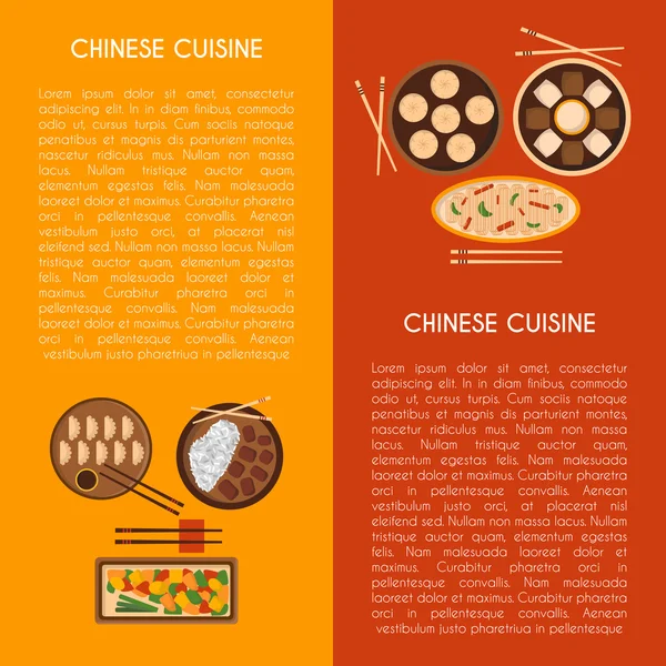 Vector desenhos animados comida chinesa —  Vetores de Stock