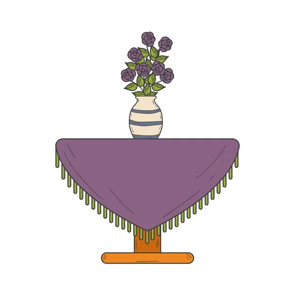 Vector de dibujos animados houseplant concepto de interior — Vector de stock