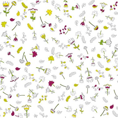 Çiçeklerle kusursuz desen