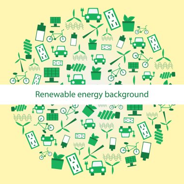 Amaç witg yenilenebilir enerji simgeler